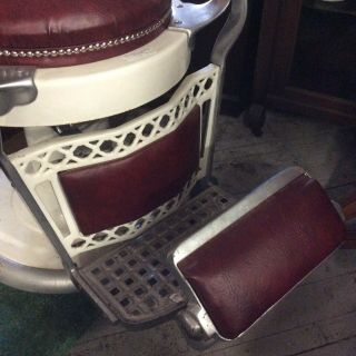 Vintage Barber Shop Chair by Emil J.  Paidar Chigago 3
