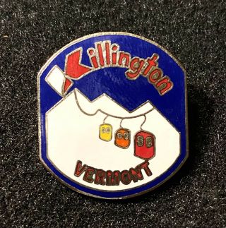 Killington Vintage Skiing Ski Pin Badge Vermont Vt Resort Souvenir Travel Lapel