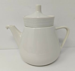 Vintage Villeroy & Boch White Porcelain Tea Pot with Diffuser Luxembourg 2