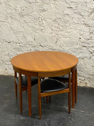 1960s Danish Teak Dining Table and Chairs by Hans Olsen for Frem Rojle WE SHIP 3