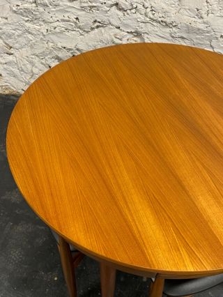 1960s Danish Teak Dining Table and Chairs by Hans Olsen for Frem Rojle WE SHIP 5