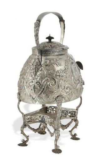 George III Sterling Silver Tea Urn London 1794 Robert Sharp 2