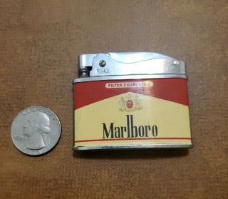 Never Lit Vintage Rolex Marlboro Cigarettes Promotional Flat Adv Lighter