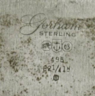 Gorham Sterling Tea Set Tray 1961 PLYMOUTH 6