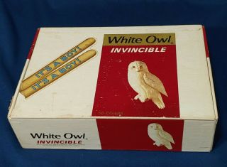 Vintage Cigar Box,  White Owl Invincible,  " It 