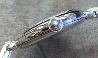Vintage C.  H.  Meylan 22mm Womens Solid Platinum And Diamond 18 Jewel Wrist Watch 3