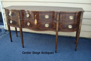 61127 Drexel Heritage Banded Inlaid Buffet Sideboard Server Cabinet