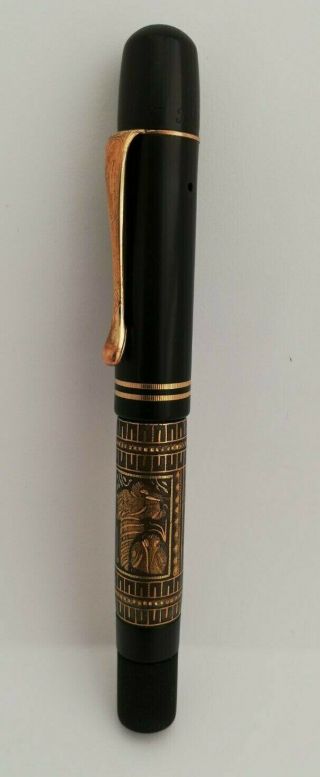 Vintage Antique Pelikan Toledo 111 T,  1930`s,  14 K Gold Flexy Ef Nib Fountain Pen