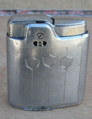Vintage Ronson Essex Silver Tone Cigarette Lighter