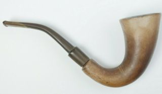 Vintage Full Bent Tobacco Smoking Pipe With Drainage Hole