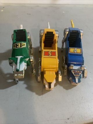 Vintage 1984 Panosh Place Voltron Blue Yellow And Green Lions