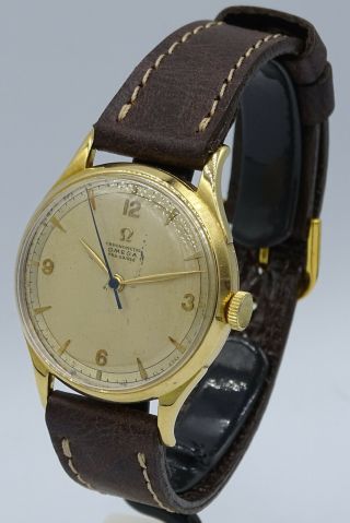 Vintage Solid 18k Gold Omega Chronometre Cal.  30t2scrg Chronometer Dial