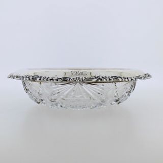 Antique Tiffany & Co.  Sterling Silver Mounted Cut Glass Bowl - Sl