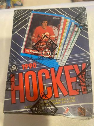 1989 - 90 O - Pee - Chee Opc Hockey Wax Box Bbce & Authenticated