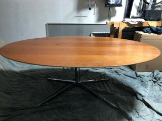 78” Florence Knoll Oval Dining Table Desk Conference Table Mid Century Modern