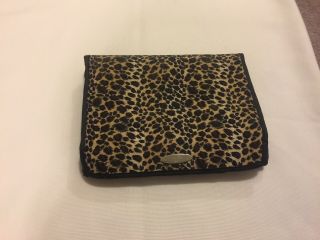 Silpada Large Tri Fold Jewellery Travel Case Organizer Leopard Silpada Vtg Euc