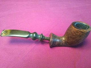 Pre - 1970 - Vintage Freehand - Estate Tobacco Pipe " Hand Made In Denmark " - Burled
