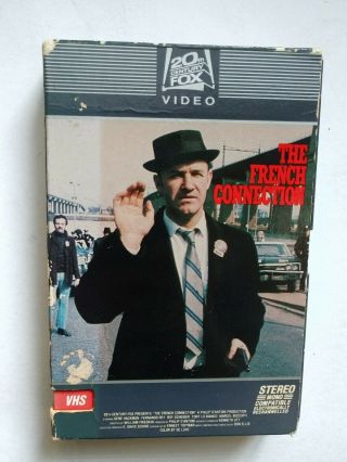 The French Connection 1971 Vhs Movie Video Tape 1982 Box Oop Vintage