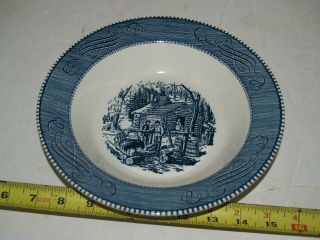 Vintage Currier And Ives Royal China 9 " Serving Bowl - Maple Sugaring