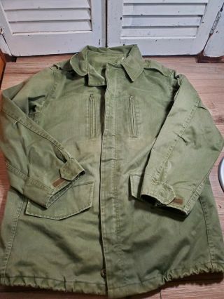 Vintage Military Army Od Green Field Jacket