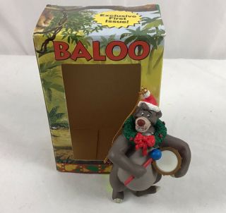Vintage Disney The Jungle Book Baloo Christmas Ornament Grolier 