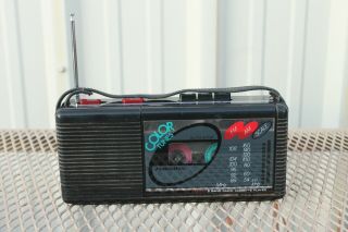 Vintage Soundesign Color Tunes Black Am/fm Cassette Radio
