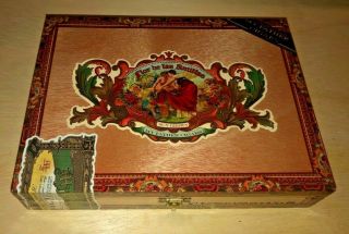 My Father Flor De Las Antillas Belicosos Wood Cigar Box 9x6.  75x1.  75 Clasp