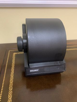 Vintage Classic Rolodex Model 2254d Black Metal Includes Card Set Made In Usa