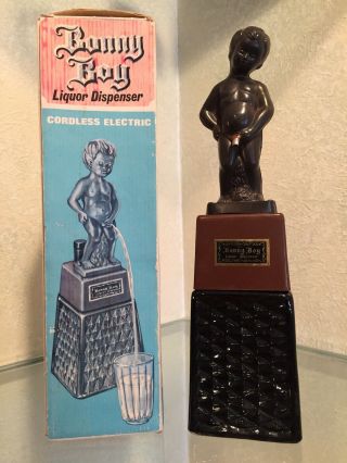 Vintage Peeing Bonny Boy Liquor Bottle Dispenser (does Not Work)
