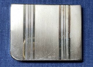 Vintage Sterling Silver Compact Elgin American Loose Powder Mirror Vanity Usa