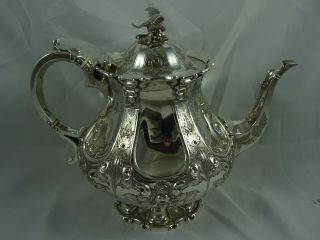 Magnificent,  Victorian Silver Tea Pot,  1885,  880gm