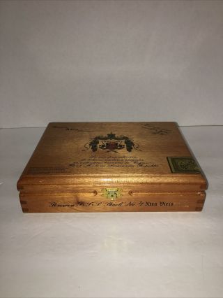 Arturo Fuente Reserva Anejo Limitada Shark No.  77 Empty Wooden Cigar Box Humidor