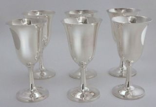 Wallace Sterling Silver Goblets 14