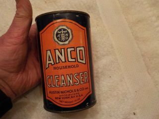 Vintage Anco Household Cleanser Austin Nichols Co.  York N.  Y.