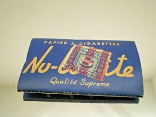 Vintage Package Of Nu - White Cigarette Papers With Canada 1934 Excise Tax Stamp