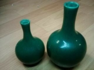 2pc Snuff Bottle Important Chinese Porcelain Clair De Lune Celadon Vase Kangxi
