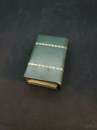 Vintage Match Box Stick Holder Case Book Style - Looks Like A Little Book