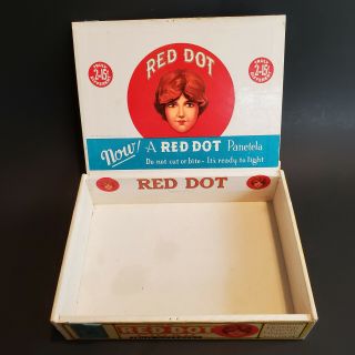 Vintage Cigar Box Red Dot Truly Different Federal Cigar Red Lion PA 2