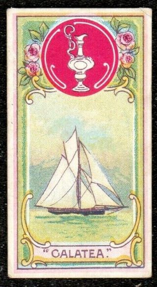 1902 Lambert & Butler International Yachts America V England Cigarette Card