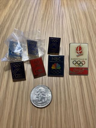 Set Of 7 Olympic Pins 90s Vintage Collectible Pins