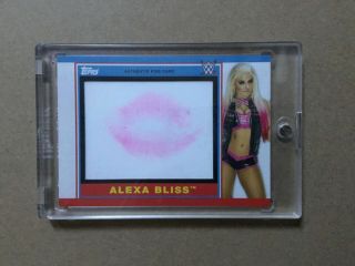 Wwe Alexa Bliss 2018 Topps Heritage Kiss Card Sp 25/99