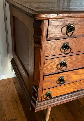 Antique Vintage Flat File Drawer Cabinet Table Blueprint Architect - WE SHIP 5