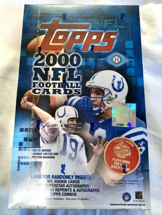 2000 Topps Football Hobby Box Factory 36 Pack Brian Urlacher Rookie Card