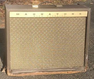 Vintage Magnatone Custom 450 Guitar Combo Tube Amp Antique