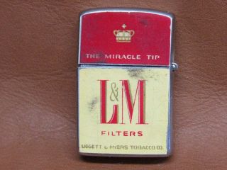 Vintage Continental Japan L&M Cigarettes Advertising Lighter 3