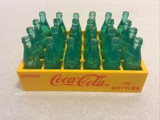 Vintage - 1993 - Coca - Cola / Coke Miniature Case With Bottles -