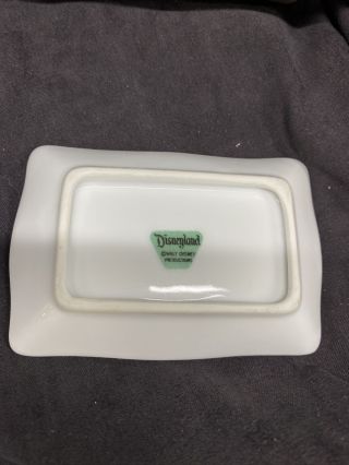 Vintage Disneyland Porcelain Cigarette Box w/ 1 ashtray Japan Mid Century Box 2