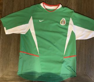 Vintage Mexico 2003 2004 Home Football Soccer Shirt Jersey Nike Camiseta