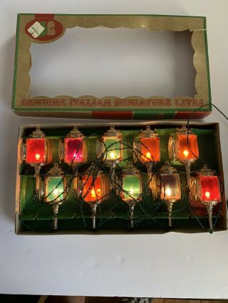Vintage Italian Miniature Lights Street Lamp