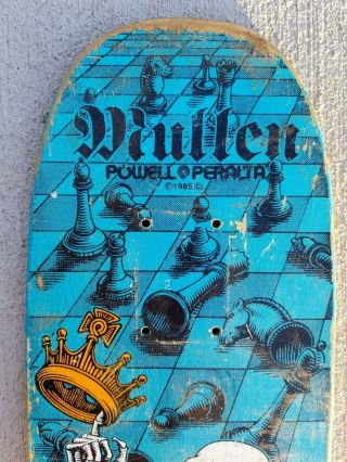 Vintage Powell Peralta Freestyle skateboard Rodney Mullen Chess 1985 4